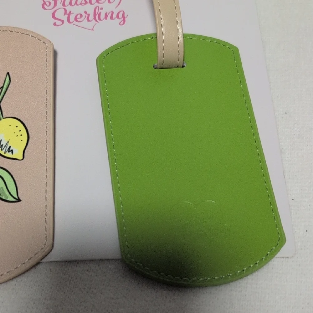 Frasier Sterling Lemon Theme Travel Luggage Tags - Picture 6 of 7